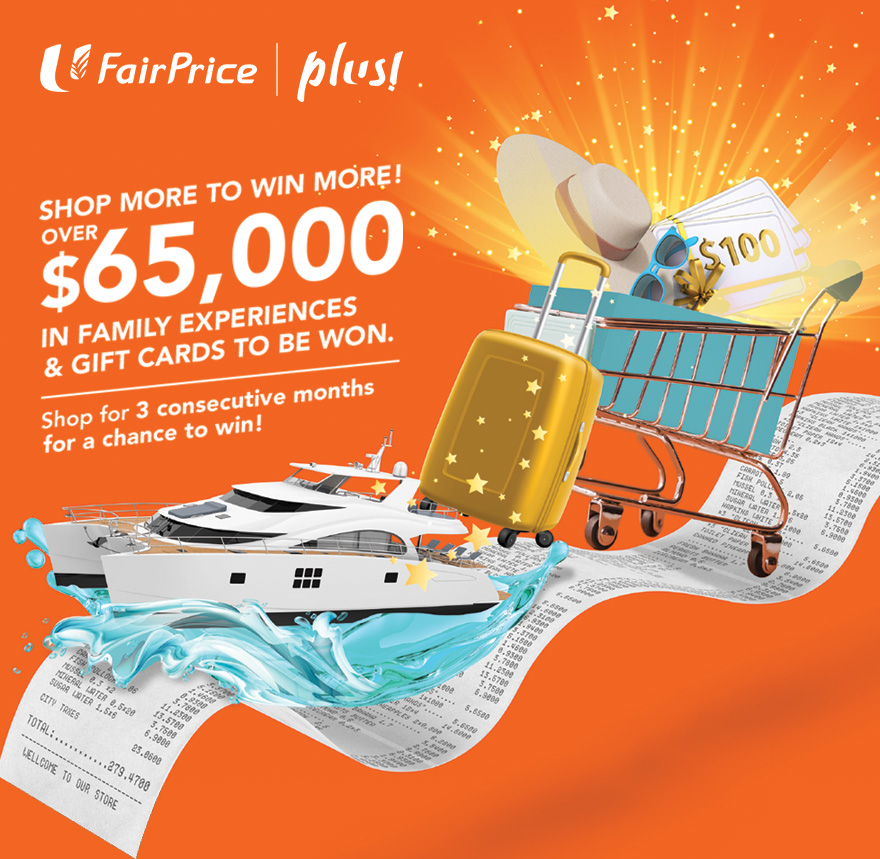Shop More Win More with FairPrice and Plus!