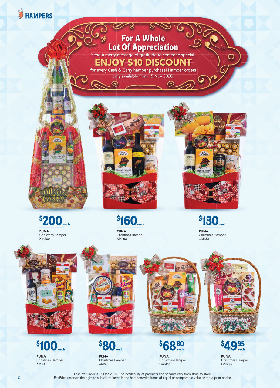 FairPrice Christmas Catalogue 2020 - Hampers