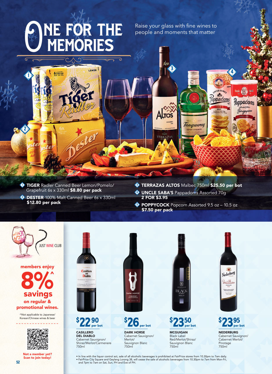 FairPrice Christmas Catalogue 2020 - Alcohol