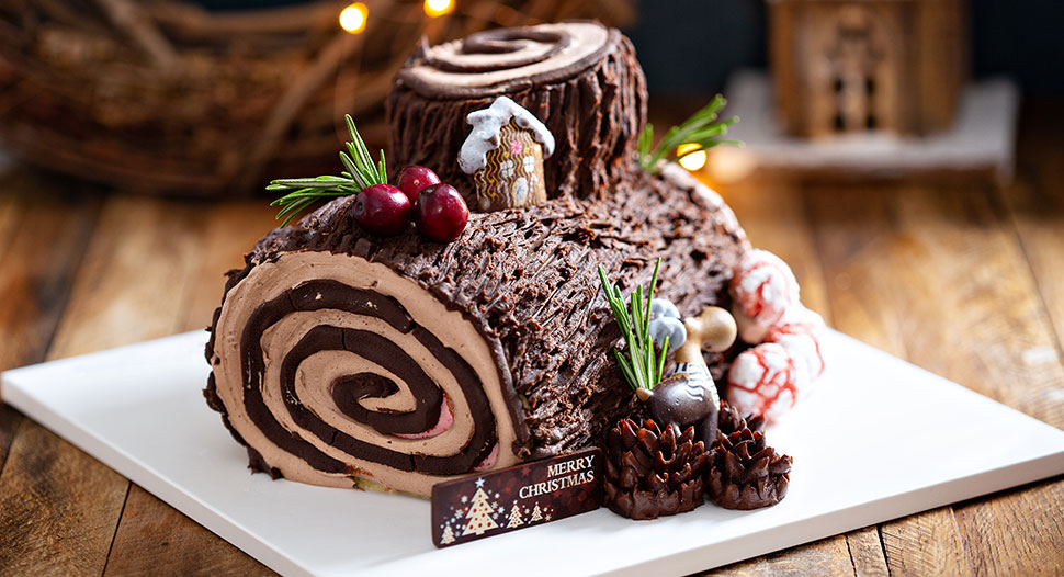 Chocolate Christmas Log Cake Recipe