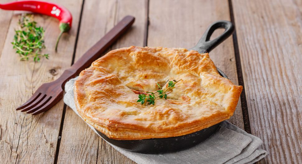 Easy Prata Pot Pie With Boston Clam Chowder Recipe in 30mins