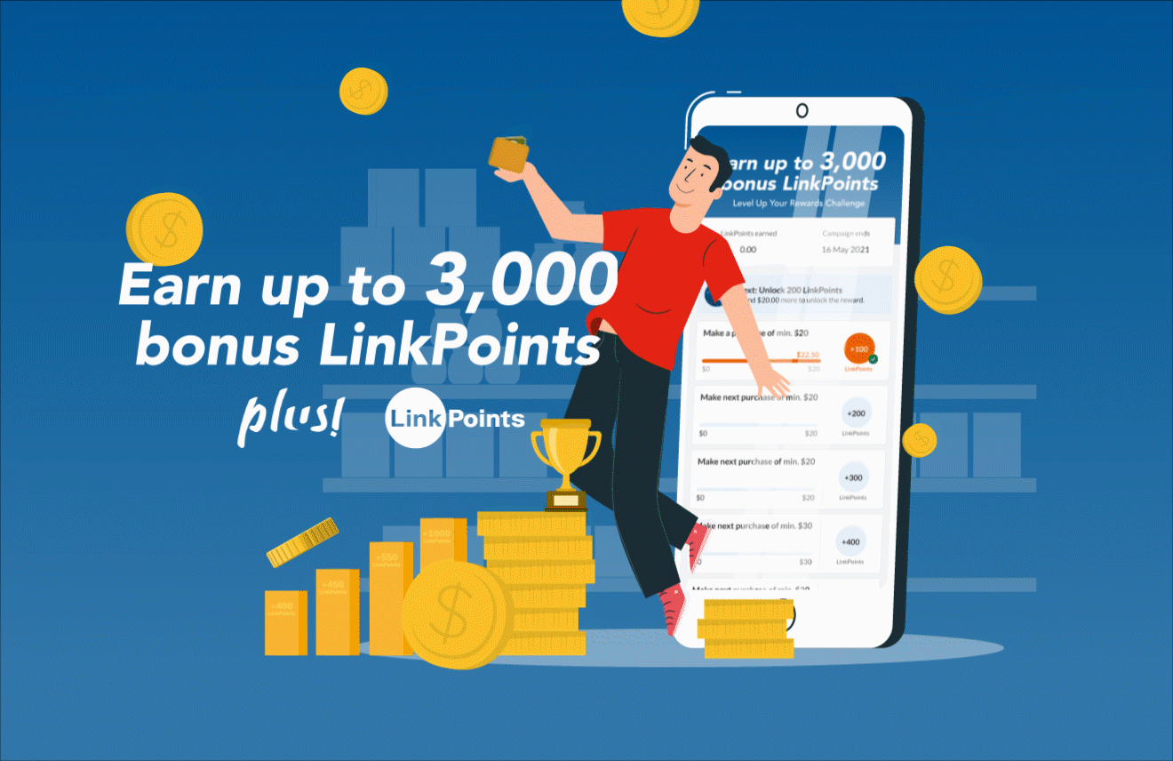 Scan & Go: Earn up to 3,000 bonus LinkPoints
