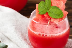 Basil Watermelon Slushie - refreshing drink with a taste of Thailand