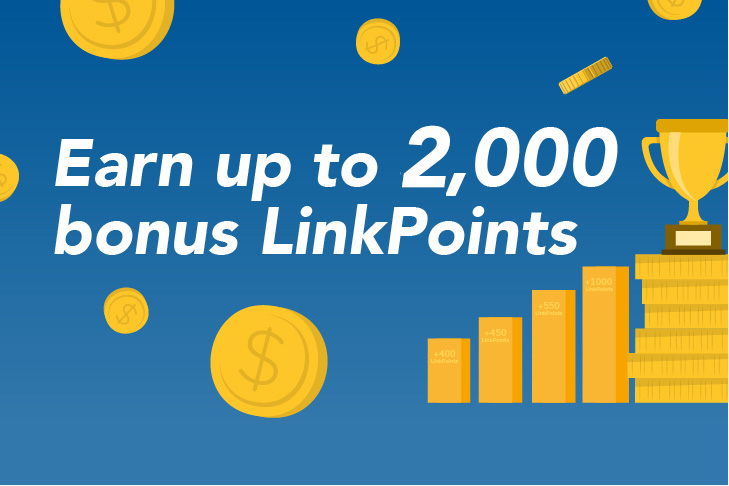 Scan & Go: Earn up to 2,000 bonus LinkPoints
