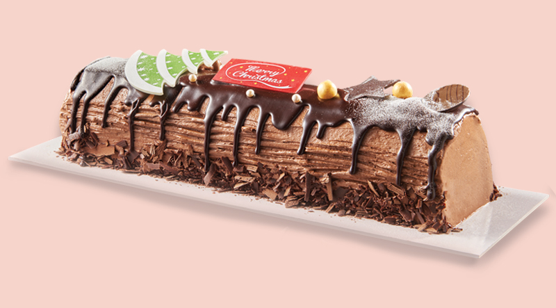 FairPrice Christmas Deli Online Order - PREMIUM TRUFFLE GANACHE LOG CAKE