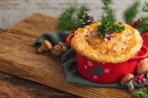 Creamy Mushroom Prata Pot Pie recipe - a classic that is easy to create