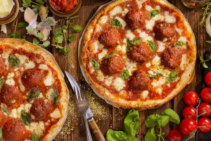Meatball Marinara Pizza - so easy and delicious
