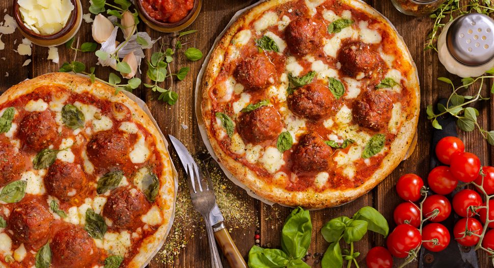 Meatball Marinara Pizza - so easy and delicious