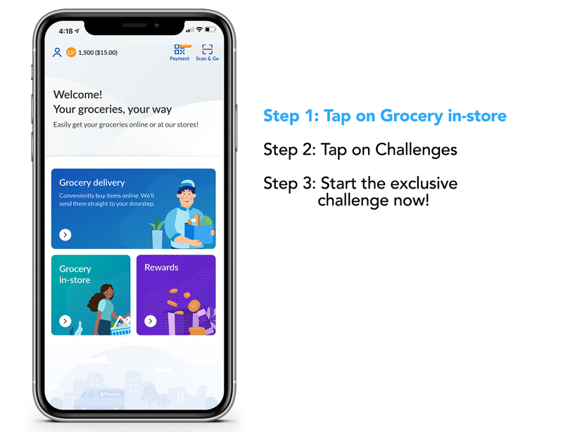 How to view Challenges on FairPrice App