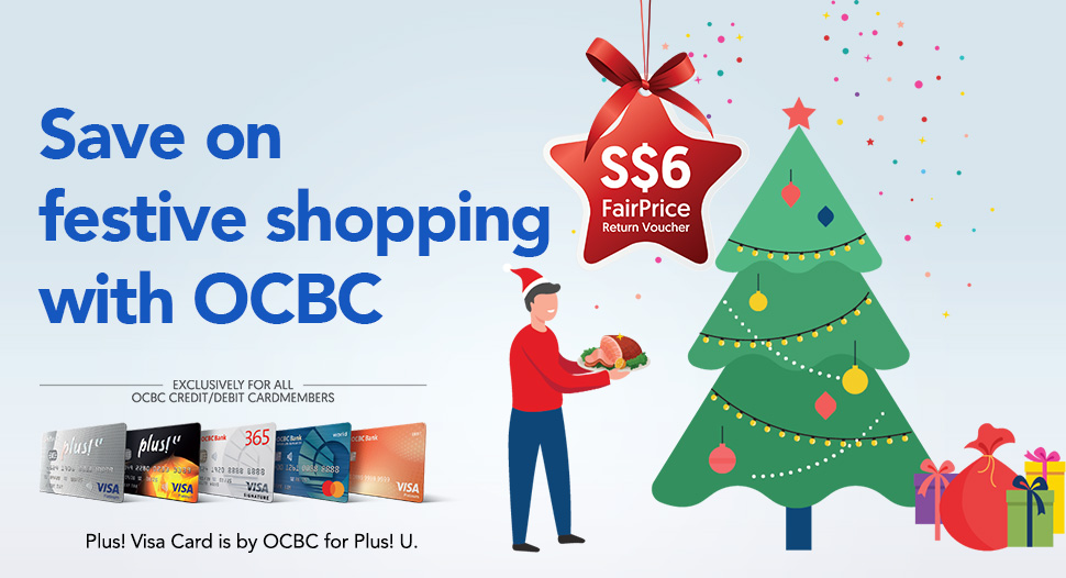OCBC Cardmember Exclusive: S$6 Return Voucher!
