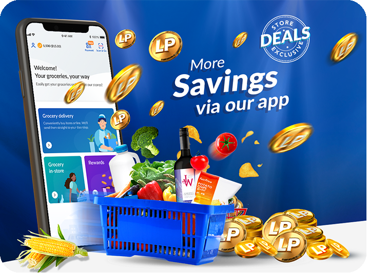 Save more via FairPrice app - with more in-store promos and app-exclusive deals!
