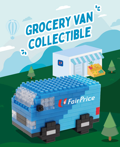 Shop online with FairPrice and get this limited edition collectible - Delivery Van