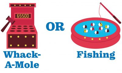 Whack-a-mole or Fishing