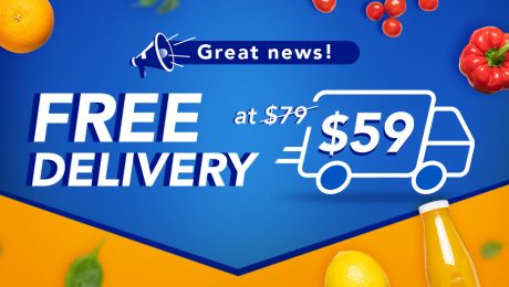Great news - Lower minimum spend for free delivery at when you shop online at FairPrice