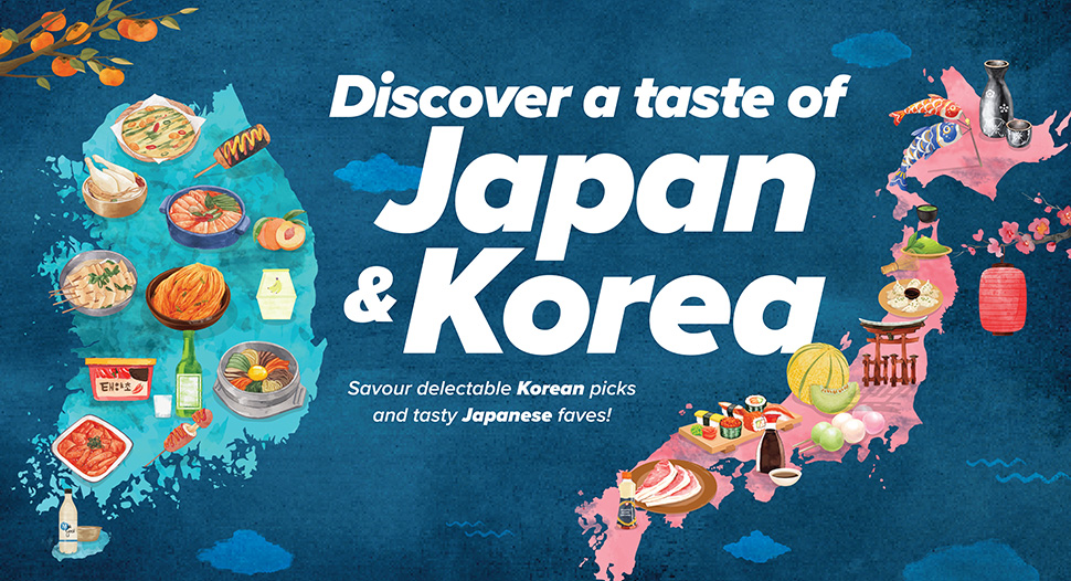 Discover a taste of Japan & Korea only at FairPrice Finest