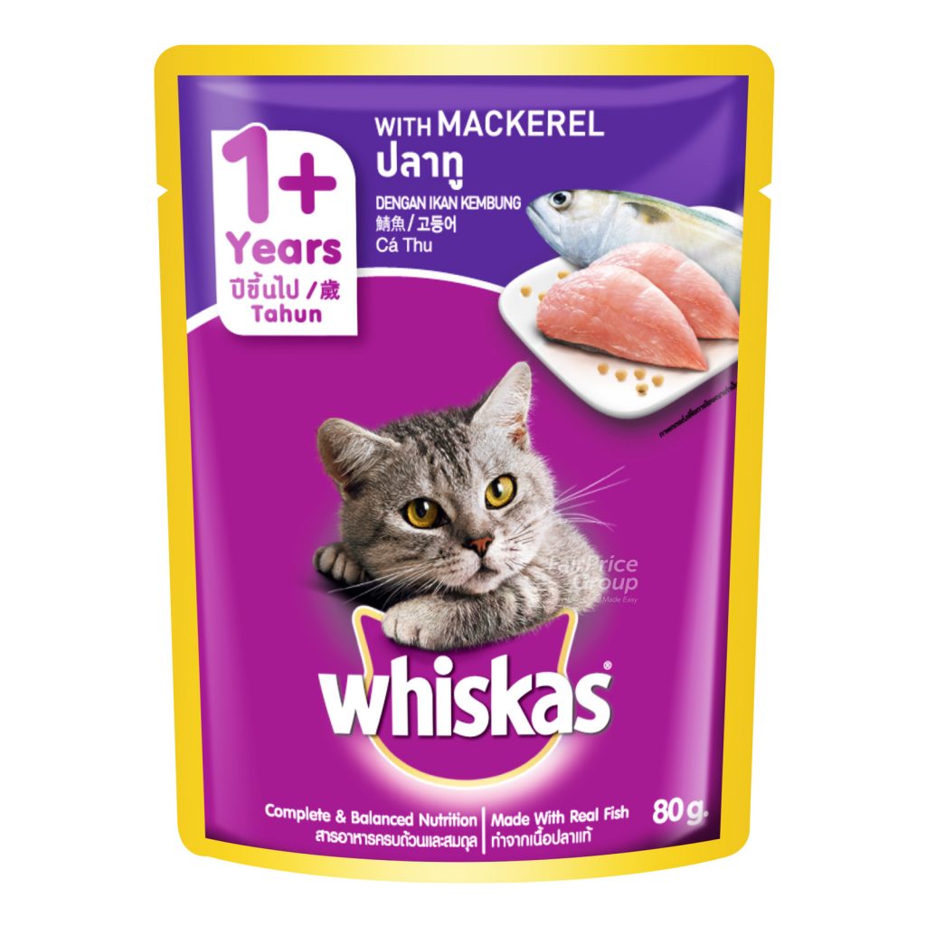 Whiskas Pouch Cat Food - Mackerel and Sardines