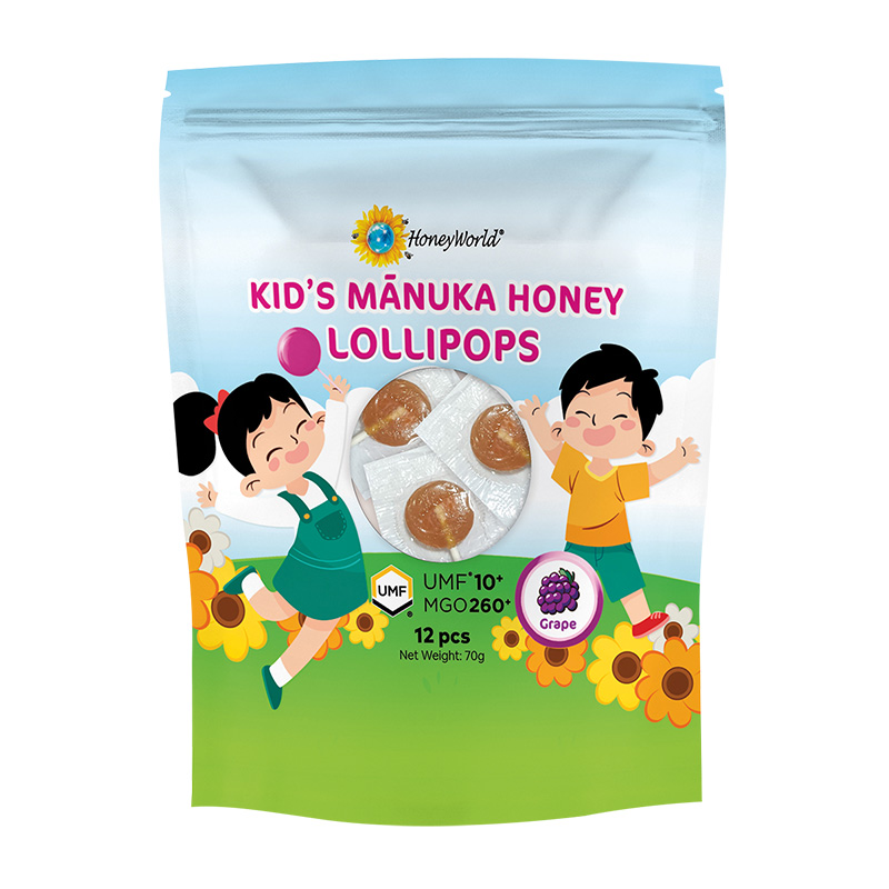 Honeyworld Manuka UMF 10+ Lollipops - Orange / Grape