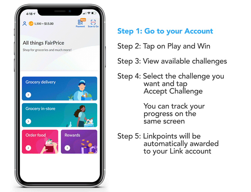 How to participate in FairPrice 9.9 All-in Challenge