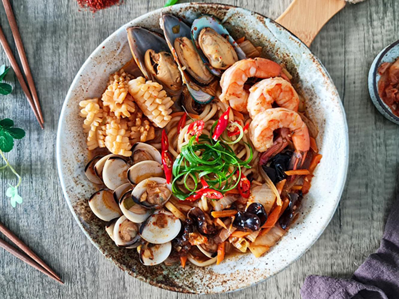 Seafood Jjampong recipe on FairPrice app