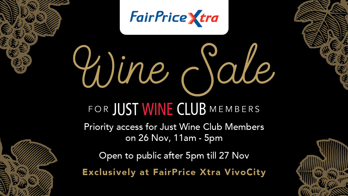 Just Wine Club Members Sale VivoCity