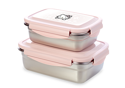 Hello Kitty - Stainless Food Container - FairPrice Loyalty Programme