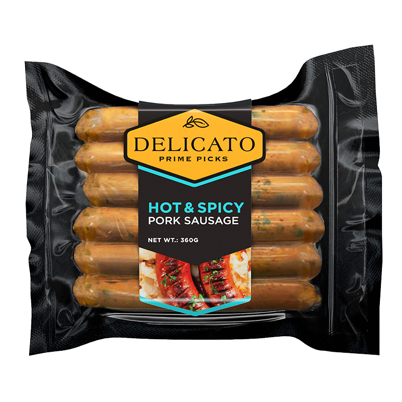 Delicato Hot & Spicy Bratwurst Pork Sausage