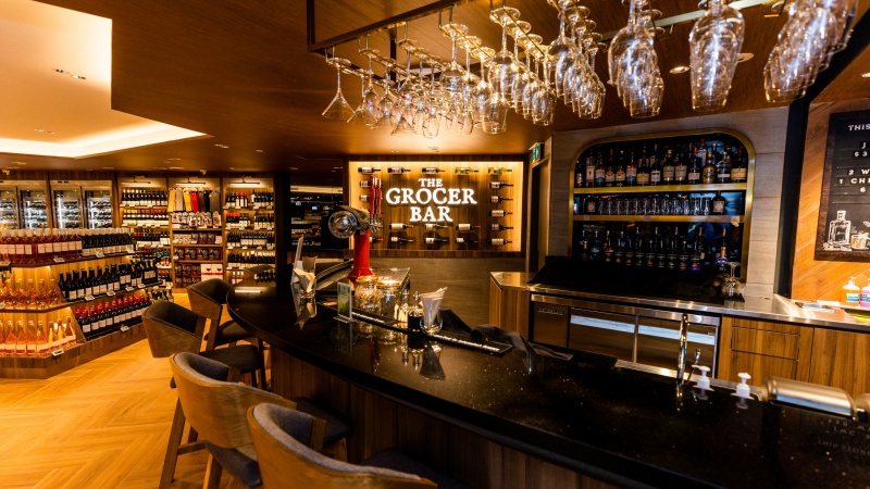 The Grocer Bar, a bar set within a supermarket