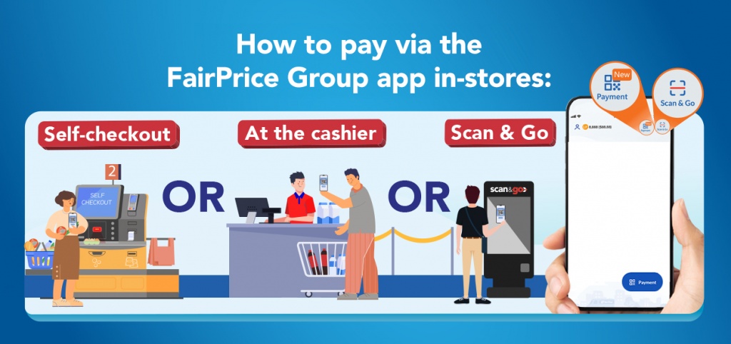 How to pay via theFairPrice Group app in-stores