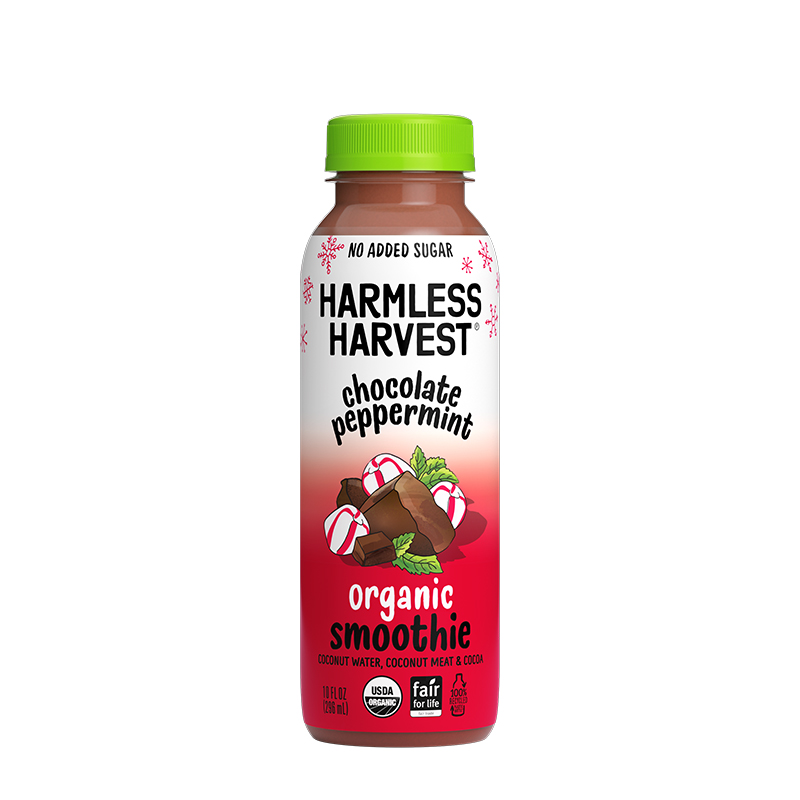 HARMLESS HARVEST Organic Coconut Smoothie Chocolate Peppermint/Pumpkin Spice