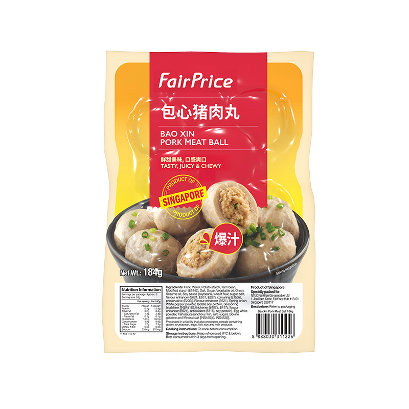 FairPrice Bao Xin Pork Meatball