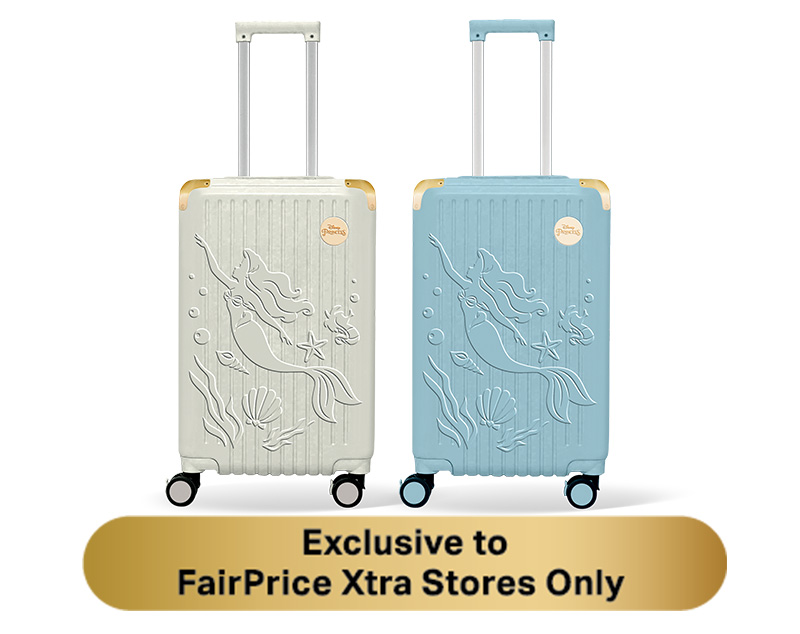 Disney Princess Enchanted Living Collection - Expandable Cabin Luggage - FairPrice Loyalty Programme