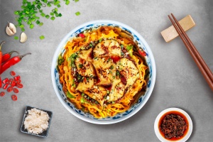 Szechuan Spicy Wonton in Chilli Oil & Dan Dan Noodles