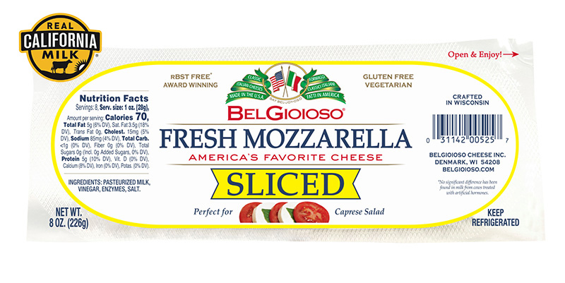 BELGIOIOSO Fresh Sliced Mozzarella 226g